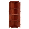 thumbnail image 3 of Classic 72" Tall Triangle Corner Cabinet Pantry Storage with 8 Doors and Adjustable Shelves for Bedroom Living Room Kitchen, 3 of 13