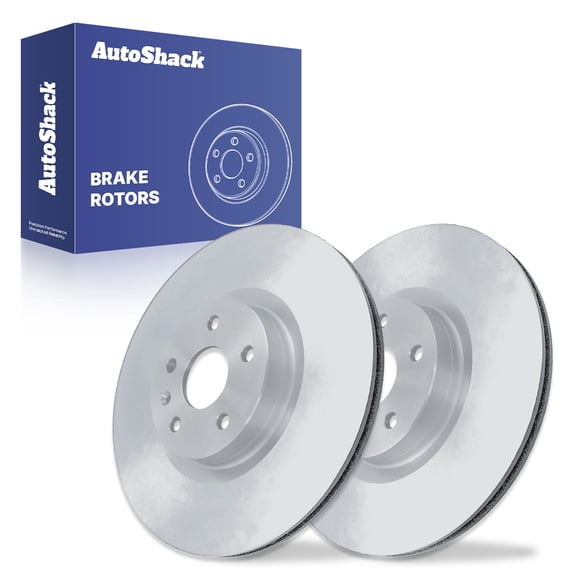 AutoShack Front Brake Rotors for Cadillac & Chevrolet, CTS 2008-2014 Corvette 2020-2025 XTS 2013-2019, AWD RWD FWD V6 3.0L 3.6L V8 6.2L - Coated - ArmorStop - 13.57" (344.8 mm), 5-Lug