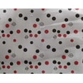 thumbnail image 4 of oneOone Georgette Viscose White Fabric Cartoon Face & Polka Dot Sewing Fabric By The Yard Printed Diy Clothing Sewing Supplies 42 Inch Wide, 4 of 4