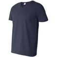 thumbnail image 2 of Gildan Adult Softstyle Cotton V-Neck T-Shirt, Navy, X-Large, 2 of 2