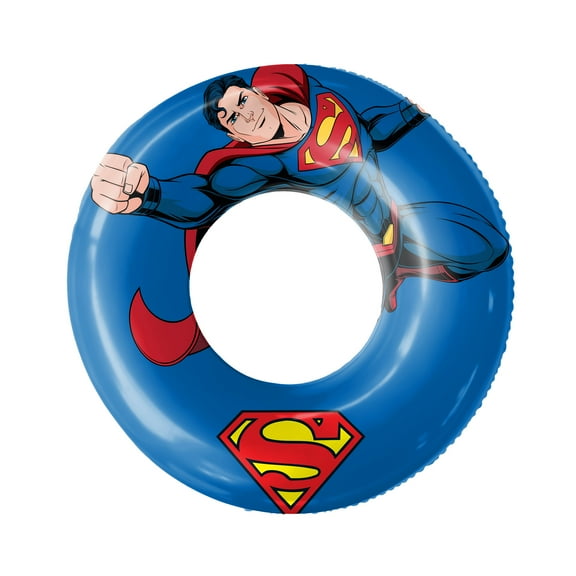 Superman 40" Inflatable Pool Ring Float for Pool, Beach, Lake Water Play, Ages 8