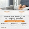 thumbnail image 4 of Ultraflex® SleepTight Queen Reversible Gel Foam Mattress, Medium Firm for Bunk Beds, Trundles and RVs, Bamboo Feel, CertiPUR-US Foam, Made in Canada, 4 of 9