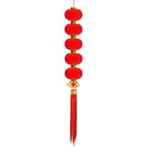 DAMAI Chinese New Year Hanging Red Mini Lanterns, Spring Festival Oriental Pendant Ornaments, 2025 Year of The Snake Asian Lunar New Year Hanging Decoractions for Home Office Wall Door Window