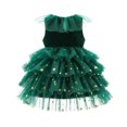 thumbnail image 3 of REDARER Girls Christmas Star Tulle Tutu Dress Set with Headband and Knee High Socks for Holiday Party Pageant Dress Up,8-9 Years, 3 of 8