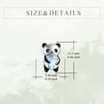 thumbnail image 4 of Panda Earrings Sterling Silver Panda Stud Earrings Moonstone Jewelry Gift for Women Birthday or Daily Surprise, 4 of 6