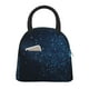 thumbnail image 1 of Disketp Blue Glitter Retro Bolsa Térmica para Almuerzo, Lonchera con Abertura Amplia y Gran Capacidad, Organizador Reutilizable para Mujeres, Hombres y Adultos, 1 of 6