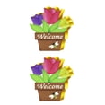 thumbnail image 1 of Kearding 1 Juego de de Pascua, coronas artesanales de madera, colgadores para puerta, suministros para fiestas, sin rebabas, decoraciones Type1 NO1 Kearding CBP220963, 1 of 6