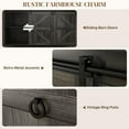 thumbnail image 5 of Demi Bonn 60" Buffet Cabinet, Farmhouse Sideboard with Sliding Barn Doors, Drawers and Adjustable Shelves for Dining Room, Entryway, Gray, 5 of 7