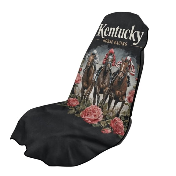 Xixirimido Horses & Roses Print Car Accessories Sweat Towel Seat Cover Universal Non-Slip for Car Truck SUV Athletic Running Towel for Workout Outdoor Sport Activities, 2Pack