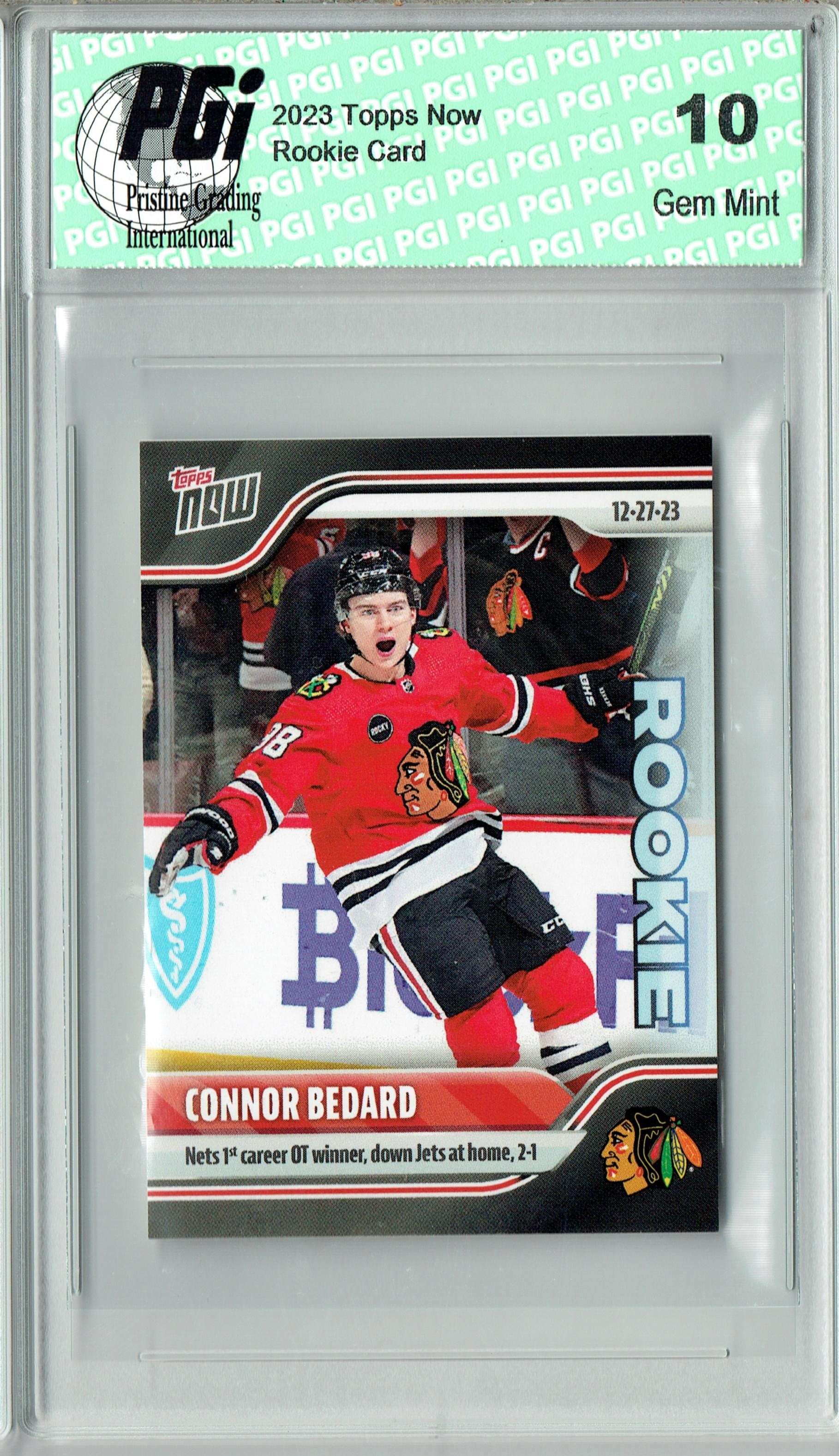 Topps Now 2023-24 Hockey Trading Card - Rookie Connor Bedard