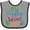 Heather and Black, variant on Inktastic My Poppop Loves Me Grandchild Boys or Girls Baby Bib