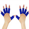 thumbnail image 1 of 10 piezas de protectores de mangas para los dedos, soporte para el pulgar, Protector de compresión elástico para aliviar el dolor, la artritis, el dedo en gatillo, Shuxiu Wang 1327533064019, 1 of 5