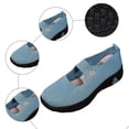 thumbnail image 4 of Rokment Womens Vintage Athletic Orthopedic Arch Support Walking Sneakers Comfortable Stretchy Solid Knit Platform Slip on Nursing Tennis Shoes, 4 of 6