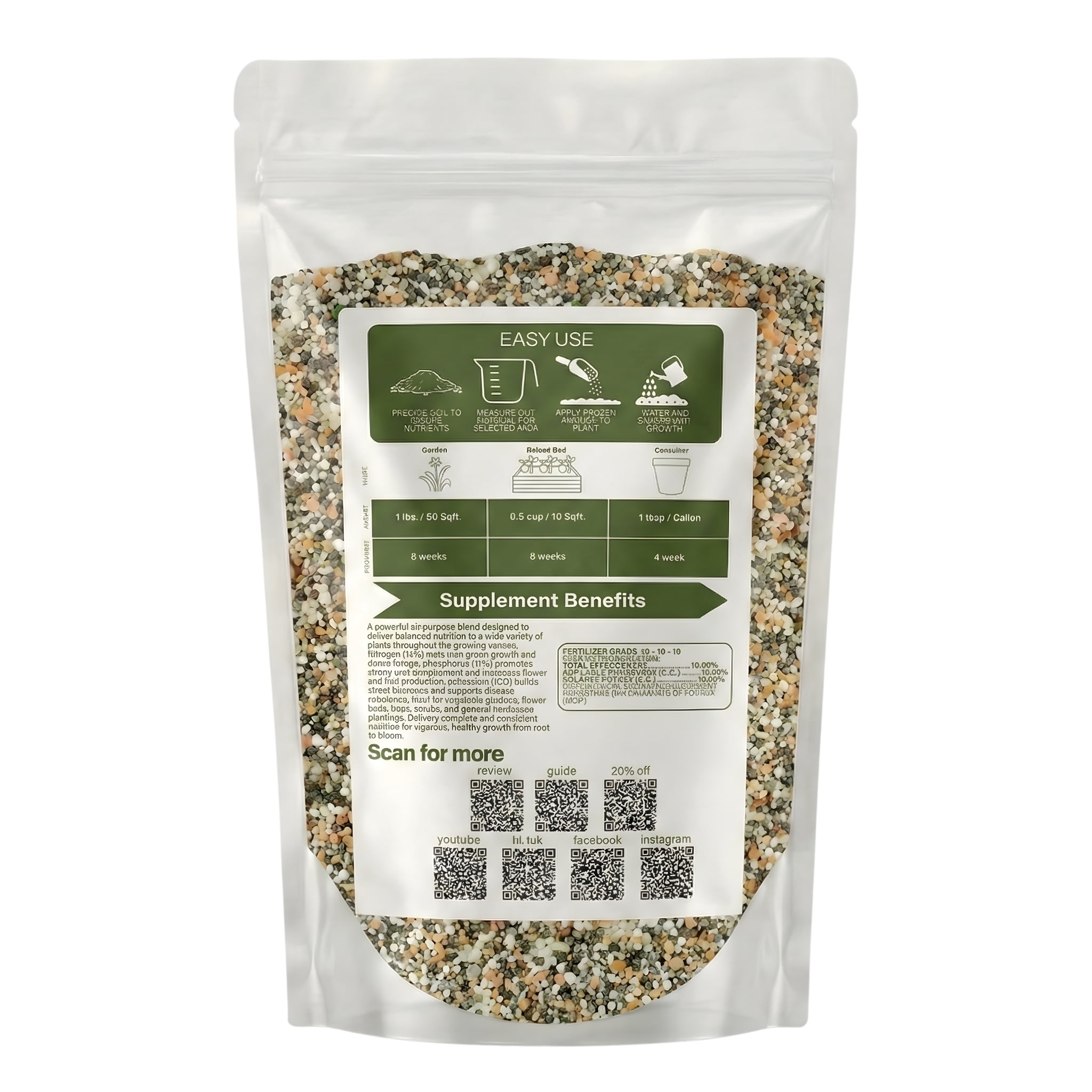 Old Cobblers Farm™ Wicked Growth 10-10-10 All-Purpose Granular Fertilizer, 20 lbs
