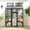 Black+Orange, variant on Wooden Catio Outdoor Cat Enclosure Large Cat House for Mulitiple Cats Walk, Indoor 5 Platforms & 2 Napping Houses, Outdoor Cat Catio with Waterproof Cover,Ramp