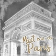 thumbnail image 3 of Kimberly, Allen 15x15 Black Modern Framed Museum Art Print Titled - Meet Me in Paris 1, 3 of 5