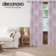 thumbnail image 3 of Deconovo Cortinas opacas con diseño floral en color rosa lavanda de 132 x 243 cm con aislamiento térmico., 3 of 7