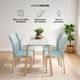 thumbnail image 2 of Juego De Comedor Con 4 Sillas Tapizadas Mesa Rectangular De Vidrio Estilo Compacto Kingshouse azul, 2 of 8