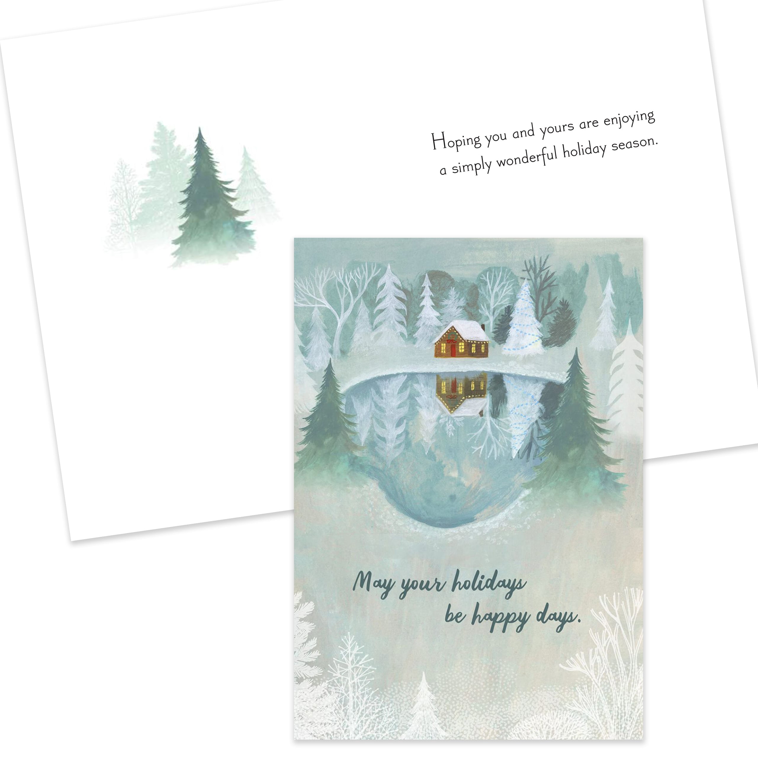 Hallmark Business Bulk Assorted Happy Holidays Cards (Season's Greetings), 100 Pack
