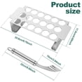 thumbnail image 4 of HLONK 2Pcs Jalapeno Grill Rack with Pepper Corer Tool 18 Holes Pepper Grilling Rack Stainless Steel Chili Roasting Rack BBQ Pepper Holder, 4 of 8