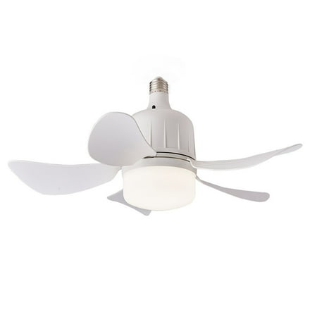 

ZHENYANGli 17.7 Inch E26/E27 Base Small Ceiling Fan wih Light and Remote 3 Color Dimmable 3 Fan Speeds Ceiling Fan White