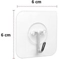 thumbnail image 2 of Gancho adhesivo - 6 pegatinas adhesivas transparentes de 5 kg (máximo) para baño, cocina, techo, pared, puerta, albornoz, toallero (36 pulgadas 6 pulgadas), 2 of 5