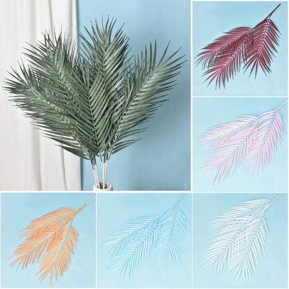 Walbest 1 Piece No Withering Artificial Leaf Plastic Floral Arrangement Simulation Plant Wedding Decor Photography Prop