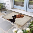 thumbnail image 2 of Africa Black Women Doormat Outdoor Entrance 18"x30", African Native Ethnic Vintage Absorb Moisture Dirt Door Mats, Non-Slip Rubber Backing Floor Mats Indoor, Low-Profile Front Door Rugs, 2 of 9