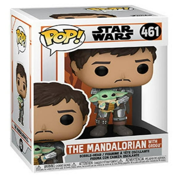 Figura Funko Pop The,Mandalorian,with,Grogu,3.7,Pulgadas