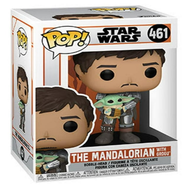 Figura Funko Pop The,Mandalorian,with,Grogu,3.7,Pulgadas