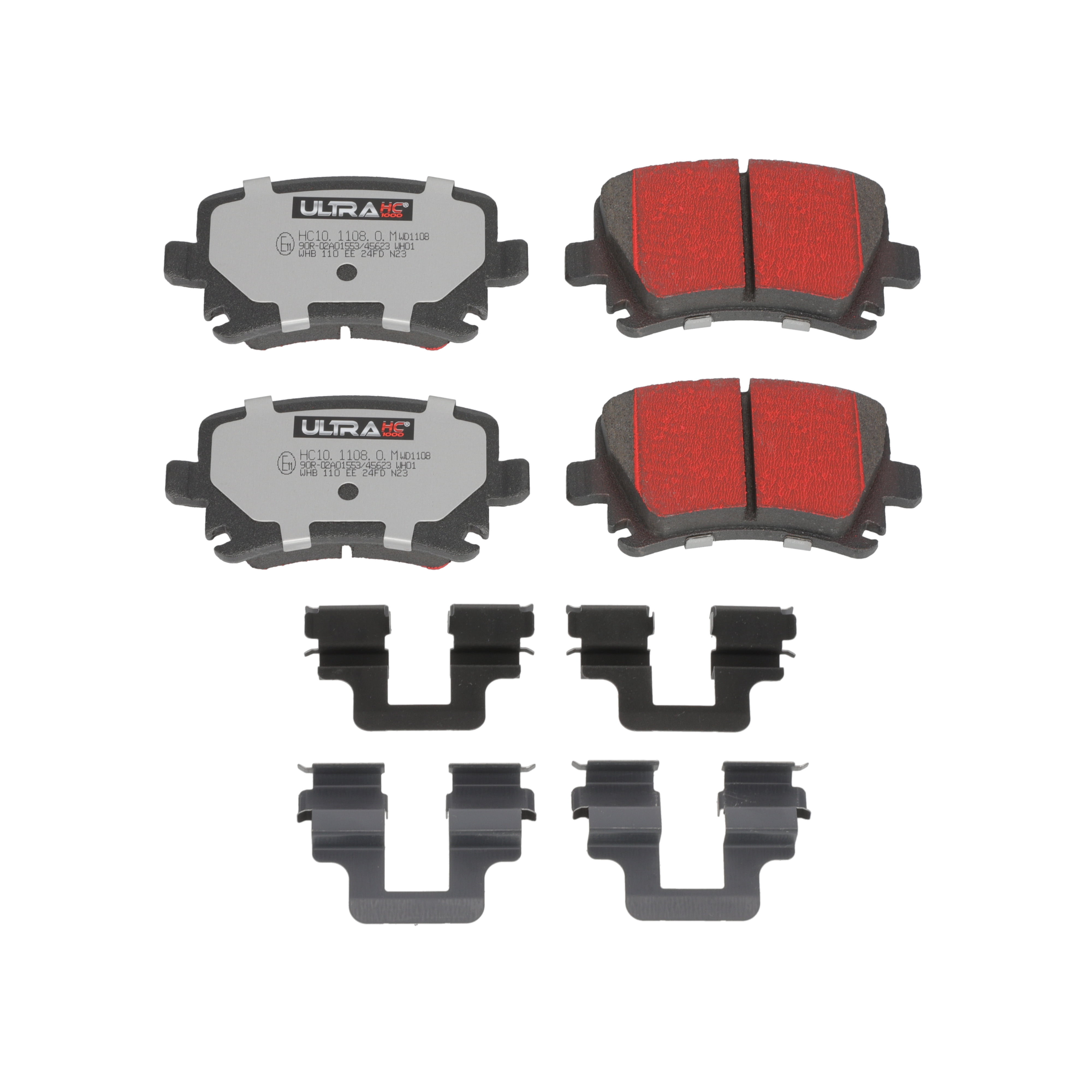 Ultra HC 1000 Brake Pad Set, Rear HC10.1108.0.M, Audi A3 2009-2006