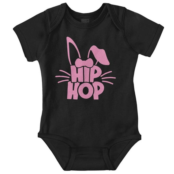 Cute Easter Bunny Humor Hip Hop Pun Bodysuit Jumper Girls Infant Baby Brisco Brands NB