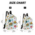thumbnail image 2 of FORMRS Mini Backpack Purse for Women Travel Daypack Casual Shoulder Bag, Bubbles Hamburger, 2 of 7