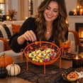 thumbnail image 3 of Fruit Bowl Spider Web Storage Basket Halloween Snack Bowl Vegetable Bowl Bread ContainerFor Halloween Christmas Snack Storage for Sweets and Decoration for Dining Room, 3 of 4