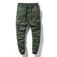 thumbnail image 2 of Lorytime Mens Cargo Pants with Multi Pockets Cotton Drawstring Elastic Waist Joggers Long Athletic Pants Outwear, 2 of 9