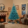 thumbnail image 3 of Northlight 6' Cerulean Blue Pine Artificial Christmas Tree, Unlit, 3 of 3