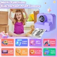 thumbnail image 4 of Mini cámara de Video Digital para niños con impresión térmica y estabilización de imagen múltiple, tarjeta de 32GB incluida, 4 of 5