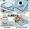 thumbnail image 4 of Super Absorbent Diatom Mud Coffee Drying Mat Waterproof, SlipResistant, 19.5x12in QuickDry Fabric with Elegant Decorative Pattern,Coffee Mat Easy to Clean, 4 of 7