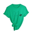 thumbnail image 4 of WILLBEST T-Shirts pour Femmes Printemps Été Imprimé Manches Courtes Col Rond T-Shirt Haut, 4 of 4