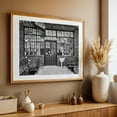 thumbnail image 4 of Old Glass Windows on Bowery - Manhattan New York Photography Black and White Industrial Architecture Abandoned Street Photography Vintage Oak Framed Wall Art Print 24 x 36 inches, 4 of 6