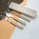 thumbnail image 3 of Juego de Cubiertos Portátil de Acero Inoxidable, Cuchara, Tenedor y Palillos, Caja de Viaje Compacta, Fácil de Limpiar, Ideal para Picnic, Camping y Escuela. Juego de 3 Piezas. Tamaño de La, 3 of 4