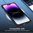 thumbnail image 5 of iPhone 14 Pro Max Case, , MagSafe Compatible, Shockproof TPU Silicone, 6.7 inch, Black, 5 of 6
