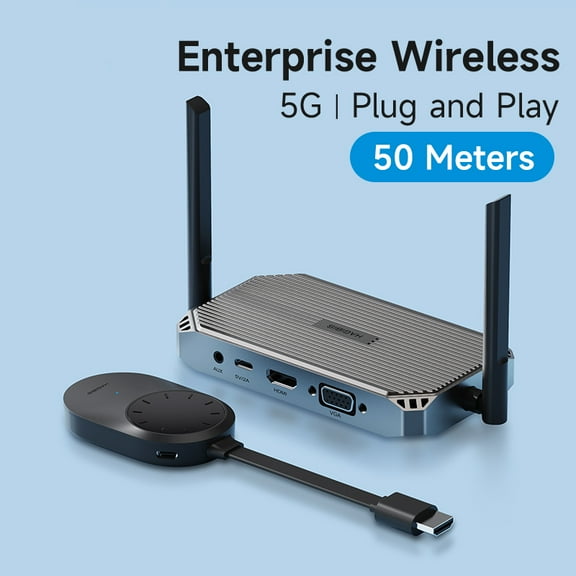 Wireless HDMI Compatible Transmitter And Receiver Extender Kit, Wireless Display Dongle For TV Camera Streaming Projectors