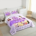 thumbnail image 3 of jejeloiu Merry Christmas Queen Comforter Set,Nutcracker Soldier Bedding Sets,Purple Ballet Girl Bowtie Bedding Comforter Set For Child,Breathable Home Decor Reversible,3pcs, 3 of 8
