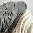 thumbnail image 2 of Noble Linens Slub-Yarn Throw Blanket, Natural, Standard Throw, 2 of 7