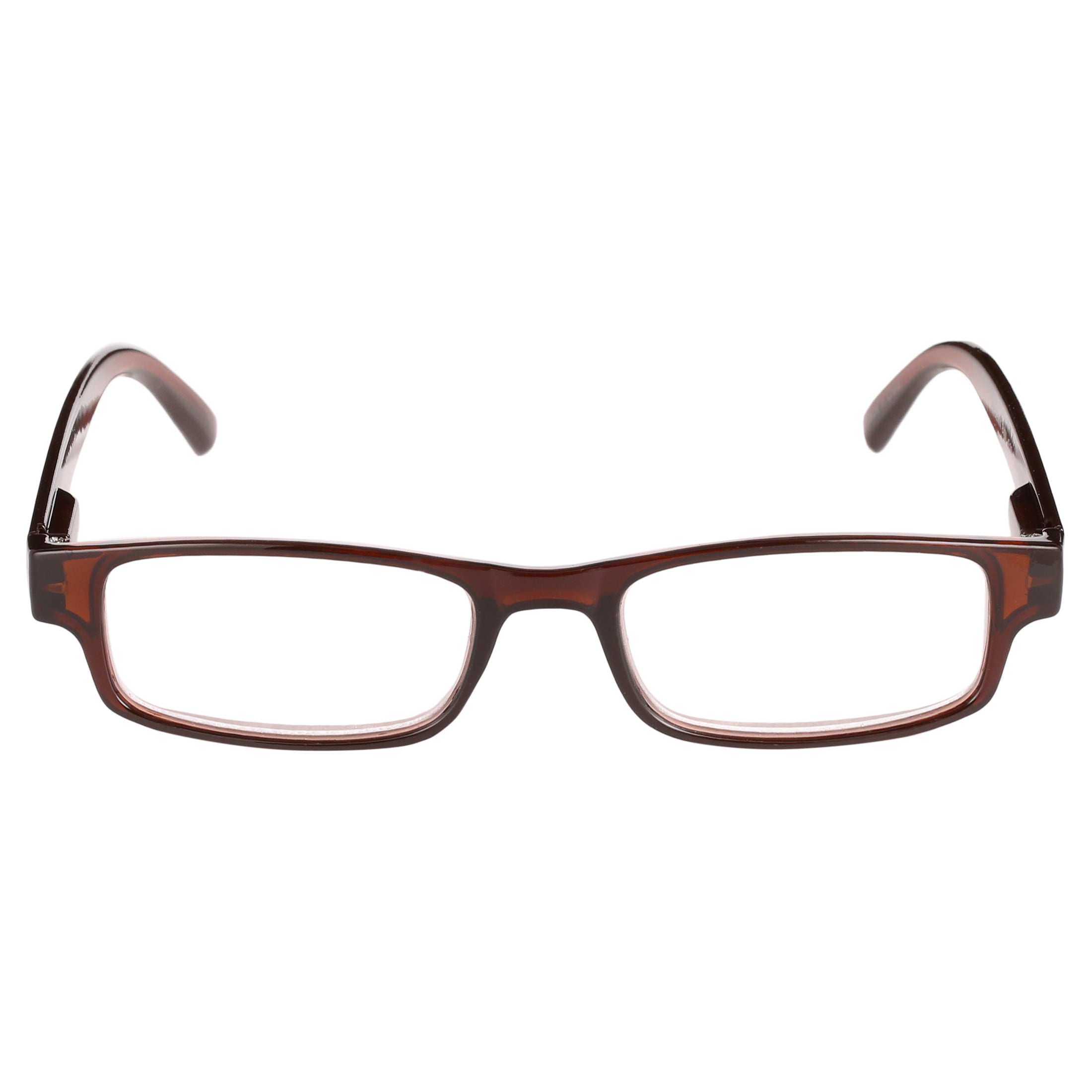 Equate Phoenix Value 2-Pack Unisex Rectangular Reading Glasses with Case, +1.50