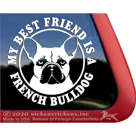 My Best Friend is a French Bulldog |High Quality Vinyl Fawn Dog Window (Best Vinyl Casement Windows)