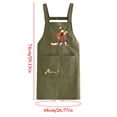 thumbnail image 3 of Hometravel Kitchen Apron, Water-Repellent Adult Cooking Apron Full Length, Long Stain-Resistant Work Apron for Home Kitchen, Dining, Chef, Waitstaff, 3 of 7