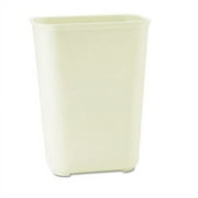 Rubbermaid Commercial Fire-Resistant Wastebasket Rectangular Fiberglass 10gal Beige 254400BG