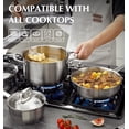 thumbnail image 4 of Koch Systeme CS 10-Piece Stainless Steel Cookware Set, Professional Grade Pots and Pans Set with Glass Lids, Dishwasher Safe & Induction Compatible Cookware for Everyday Cooking, 4 of 7